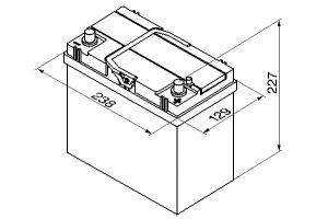 Batteri 12V 45Ah, 330CCA Bosch - 2