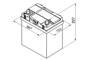 Batteri 12V 40Ah, 330CCA Bosch - 2