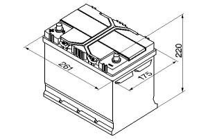 Batteri 12V 70Ah, 630CCA Bosch - 4