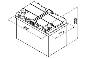 Batteri 12V 95Ah, 830CCA Bosch - 4
