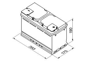 Batteri 12V 110Ah, 920CCA Bosch - 4