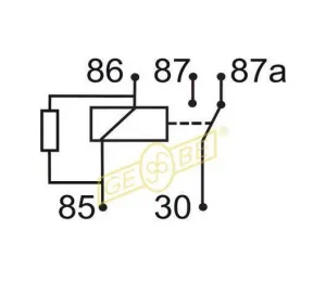 Minirelä växlande 24V 10/20A med resistor - 4