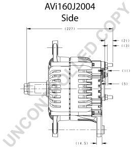 Generator 12V 240A (2-polig) - 8
