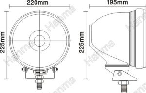 Extraljus Xenon 55W Spot - 2