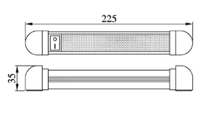LED-Belysning vridbar 10LED - 2
