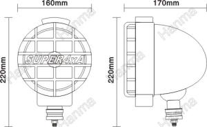 Offroadbelysning Xenon 55W Spot - 2