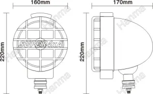 Offroadbelysning Xenon 55W Spot - 2