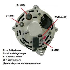Generator 12V 90A ( 2 polig ) - 3