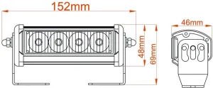 LED Blixtljus 4LED dashboard - 2