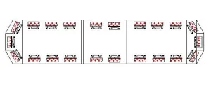 LED Blixtljusramp 12V 1200mm White - 4