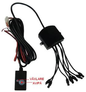 LED Blixtljus 8LED mini White - 2