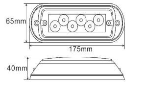 LED Blixtljus 6LED ZigZag 12V - 2