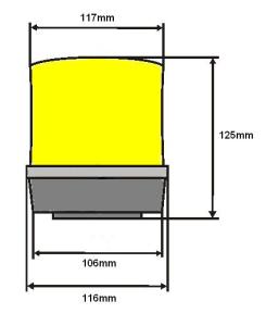 Xenon Blixtljus magnet - 2