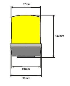 Xenon Blixtljus magnet - 2