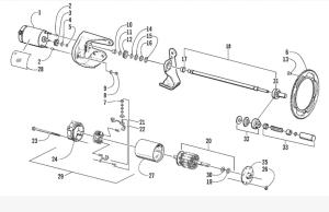 Startmotor 12V CW - 3