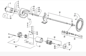 Startmotor 12V CW - 3