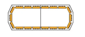 LED Blixtljusramp 24V 900mm - 2