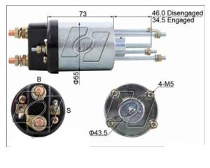 Solenoid Paris-Rhone 12V - 4