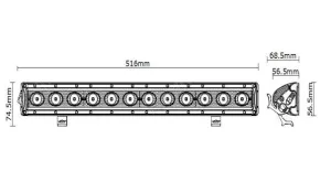 LED Lightbar Basic 60W CREE Flood - 3