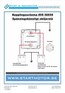 Skiljerelä 24V 100A spänningskänsligt - 2