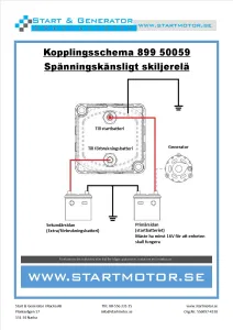 Skiljerelä 24V 100A spänningskänsligt - 2