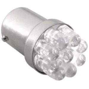 BA15s 9LED diod Vit - 1