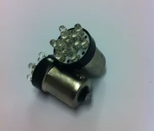 BA15s 12LED diod Röd - 1