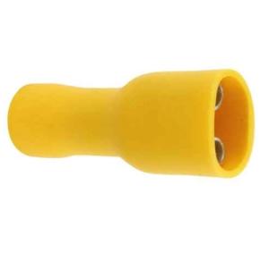 Kabelsko gul 6.3mm flatstift hona - 1
