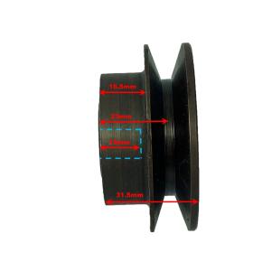 Remskiva enkel ID:17.00mm UD:64.10mm - 2