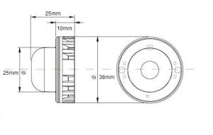 LED Blixtljus 3LED rund - 3