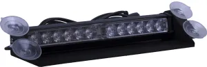 LED Blixtljus 2X6LED Windshield gul/vit - 1