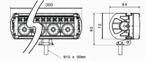 LED Lightbar DRL 80W - 3