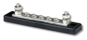 Kopplingsplint BusBar 2xM6, 10xM4 svart - 1