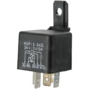 Minirelä 24V/2x10A med diod - 1