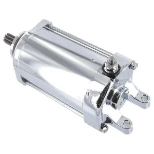 Startmotor 12V 0.8KW 9 Kuggar CCW Chrome - 2