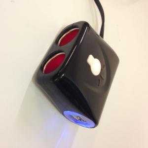 Grenuttag dubbel + USB uttag - 3