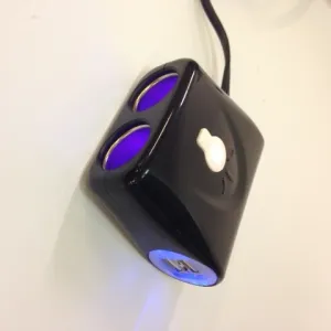 Cigguttag dubbel + USB-uttag A - 4