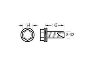 Skruv 8-32x1/2" - 2