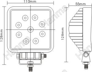 LED Work 27W Wide Spot - 2