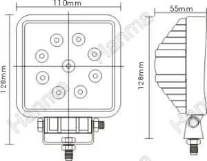 LED Work 27W Wide Spot - 2