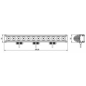 LED Lightbar Blackline 120W Combo - 4