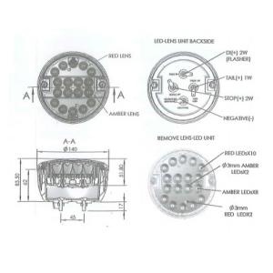 LED Baklampa blinkers/position/broms - 4