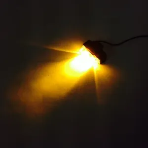 LED Blixtljus Mini Gul 4LED - 2