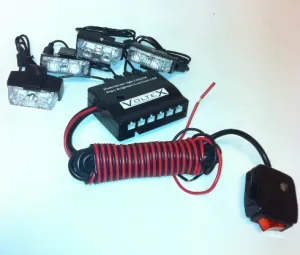 LED Blixtljus Mini Vit 4LED - 2