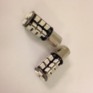 BAU15s LED 27 SMD Canbus Gul - 1
