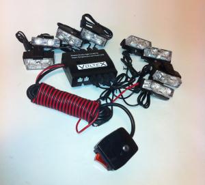 LED Blixtljus Mini Blå 8LED - 2