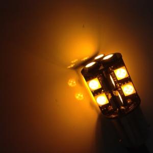 BAU15s LED 19 SMD Canbus Gul - 2