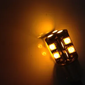 BAU15s LED 19 SMD Canbus Gul - 2