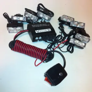 LED Blixtljus Mini Vit 8LED - 3