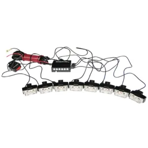 LED Blixtljus Mini Gul 8LED - 4